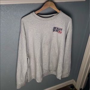VINTAGE Reagan/bush gray sweatshirt